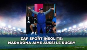 Maradona aime aussi le rugby, zap sport insolite