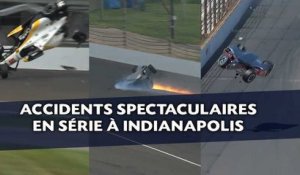 Accidents spectaculaires en série à Indianapolis