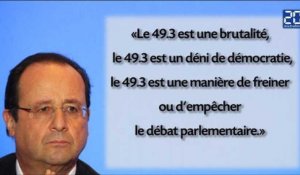 Hollande, farouche opposant à l'article 49-3