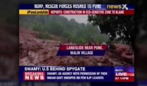 Des Indiens pris au piège après des glissements de terrain