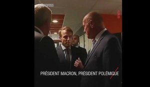 Emmanuel Macron, le président polémique