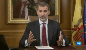 Felipe VI : les indépendantistes mettent "en danger la stabilité de toute l'Espagne"