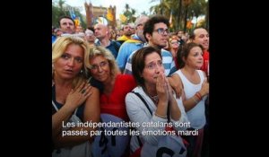 L'image à ne pas louper: le grand huit émotionnel des indépendantistes catalans