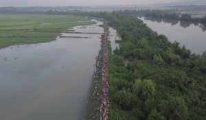 Cette vue aérienne de la fuite des Rohingyas va vous faire comprendre l'ampleur de la crise