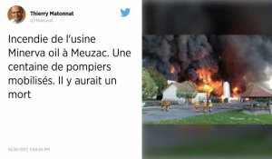 Incendie et explosions chez Minerva Oil à Meuzac : un mort
