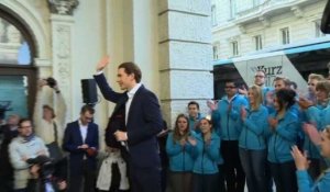 Autriche: dernier meeting de campagne de Sebastian Kurz