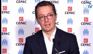 Eyraud : "On va bientôt annoncer un partenaire maillot pour l'OM"