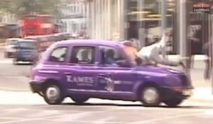 Un skateur se fait violemment renverser par un taxi et s'en sort... indemne ! (vidéo)