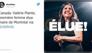 Valérie Plante, première femme à être élue maire de Montréal