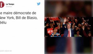 Le maire de New York, Bill de Blasio, réélu