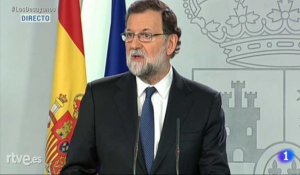 Catalogne: Mariano Rajoy annonce le recours à l'article 155 permettant de suspendre l'autonomie