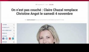 "On n'est pas couché" : Claire Chazal va remplacer Christine Angot