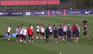 Foot: le PSG s'entraîne avant d'affronter Anderlecht mercredi