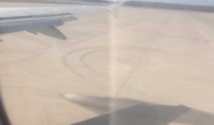 L'impressionnante fuite de carburant d'un avion (vidéo)
