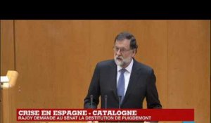 REPLAY - Discours de Mariano Rajoy sur la crise en Catalogne