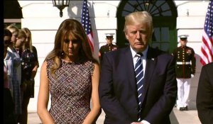 Fusillade de Las Vegas : Trump et sa femme observent une minute de silence