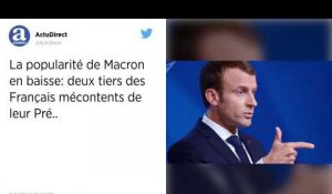 Six mois après la présidentielle, 59% des Français mécontents de Macron