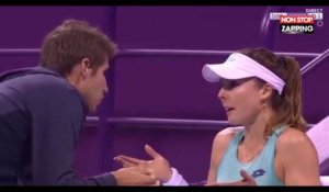 Alizé Cornet s'embrouille avec son coach/petit copain en plein match, la vidéo WTF