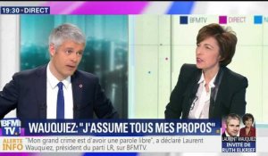 BFM TV : face à Ruth Elkrief, Laurent Wauquiez ne démord pas