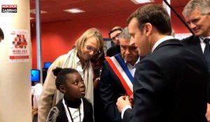 Emmanuel Macron : Une jeune fille lui montre un pas de danse, sa rencontre insolite (Vidéo)