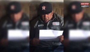 Un homme fond en larmes en apprenant qu'il est désormais légalement le père de sa belle-fille (Vidéo)