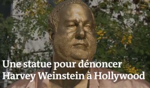 Une statue de Harvey Weinstein condamne ses pratiques