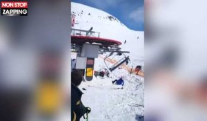 Géorgie : Un télésiège déraille et envoie valser des skieurs, la vidéo choc 