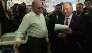 Election présidentielle en Russie: vote de Guennadi Ziouganov