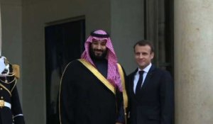 Paris: arrivée du prince héritier saoudien à l'Elysée