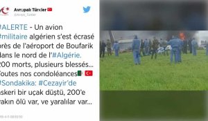Algérie. Un avion militaire s'écrase à Boufarik avec plus de 100 personnes à bord.