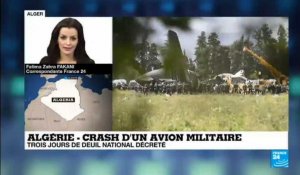 "L''identification des corps se poursuit" après le crash d''un avion militaire près d''Alger
