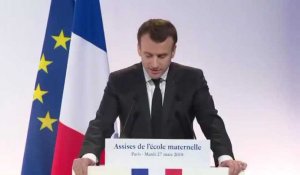 Emmanuel Macron annonce que l'école sera obligatoire à 3 ans au lieu de 6