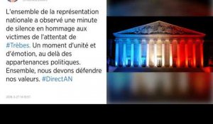 Attentats dans l'Aude : minute de silence et hommage à l'Assemblée.