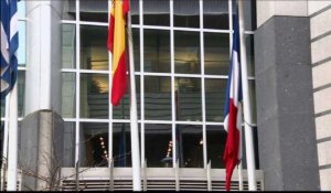 Attentat en France: drapeaux européens en berne à Bruxelles