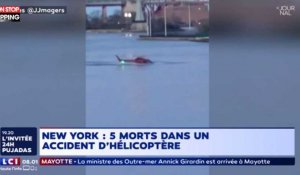 New York : Un hélicoptère s'écrase dans l'East River ! (Vidéo)