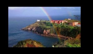 Arcoíris y primeros efectos del temporal Félix llegando a Asturias