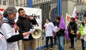 Les agents du CHU d'Angers manifestent 