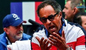 Coupe Davis 2018 - Yannick Noah : "1-1 entre l'Italie et la France, sur le papier c'est logique"