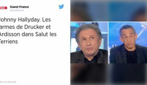 Johnny Hallyday. Les larmes de Drucker et Ardisson dans Salut les Terriens.