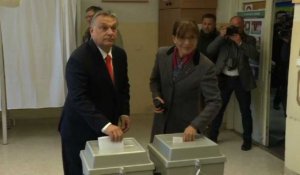 Hongrie/élections: Orban vote à Budapest