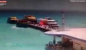 Mexique : L'explosion d'un ferry fait plusieurs blessés en plein Spring Break (vidéo)