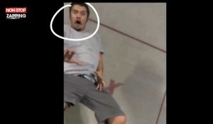 Il lâche son téléphone en plein trampoline et il atterrit au mauvais endroit (Vidéo)