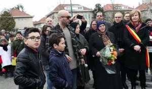 Inauguration d'une place au nom de la victime des attentats du 22 mars Loubna Lafquiri à Molenbeek