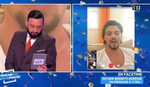 Rayane Bensetti en FaceTime avec Cyril Hanouna