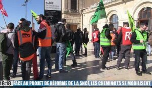 Face au projet de réforme de la SNCF, les cheminots se mobilisent
