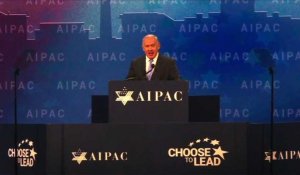 A l'AIPAC, Netanyahu veut "stopper" l'Iran