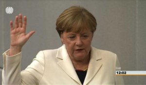 Avec une courte majorité, Merkel entame son 4e mandat