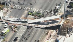 Floride : Une passerelle s'effondre sur une autoroute, plusieurs morts (vidéo)