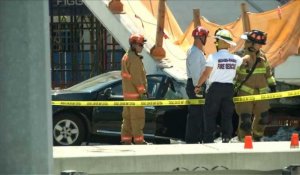 Un pont piétonnier s'effondre et fait plusieurs morts à Miami