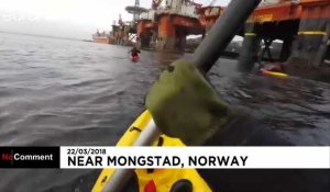 Action de Greenpeace en Norvège